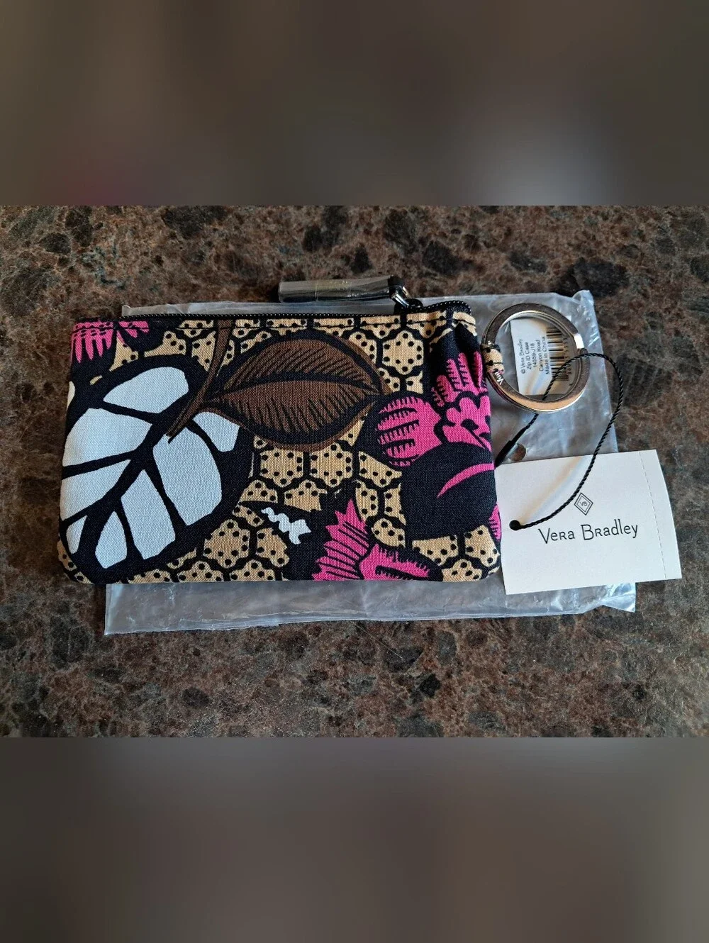 Vera Bradley Zip ID Case Canyon Road BNWT - Picture 2 of 2